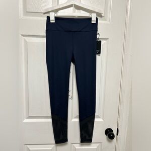 NWT Lanston Sports Navy Med Rise Leggings Size Medium